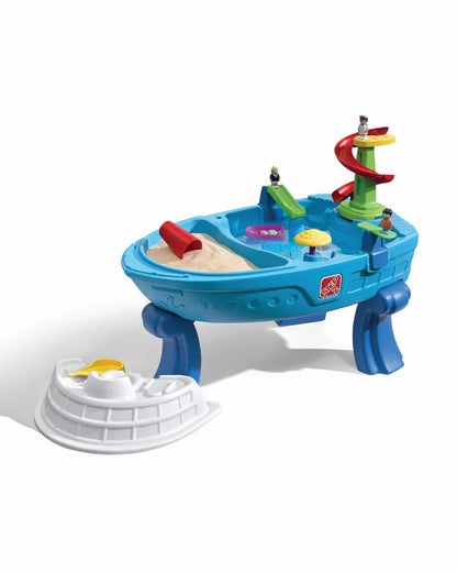 Step2 Fiesta Cruise Sand & Water Activity Centre & Table-Boat Themed Dual Play Zones-Promotes Sensory Play-24M+
