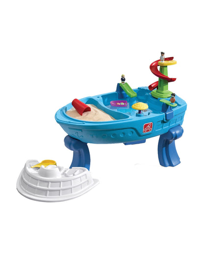 Step2 Fiesta Cruise Sand & Water Activity Centre & Table-Boat Themed Dual Play Zones-Promotes Sensory Play-24M+