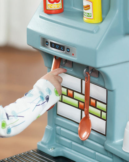 Step2 Best Chefs Kitchen-Pretend & Play Toy-Light‑Up & Sound‑Effect Stove-Includes 25‑Pieces Accessory Set-24M+