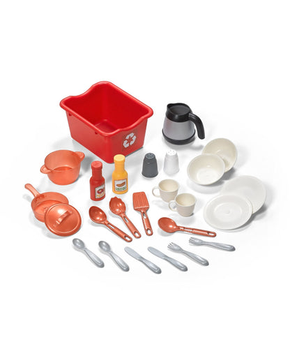 Step2 Best Chefs Kitchen-Pretend & Play Toy-Light‑Up & Sound‑Effect Stove-Includes 25‑Pieces Accessory Set-24M+