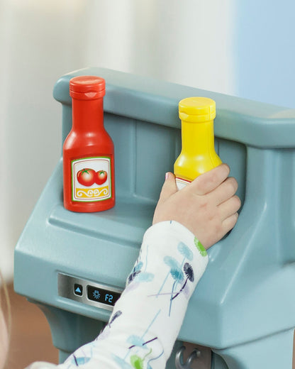 Step2 Best Chefs Kitchen-Pretend & Play Toy-Light‑Up & Sound‑Effect Stove-Includes 25‑Pieces Accessory Set-24M+