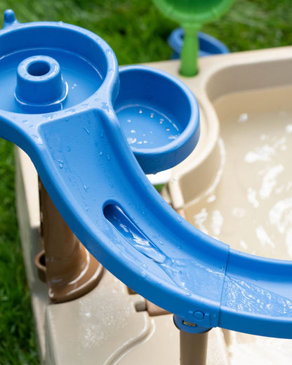 Step2 Naturally Playful Splashway Canal Table-Outdoor Toys-Boat Track Play with Flowing Waterways-Enhances Motor Skills-12M+