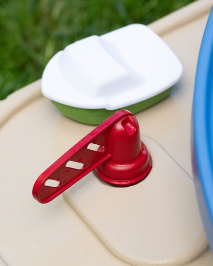 Step2 Naturally Playful Splashway Canal Table-Outdoor Toys-Boat Track Play with Flowing Waterways-Enhances Motor Skills-12M+