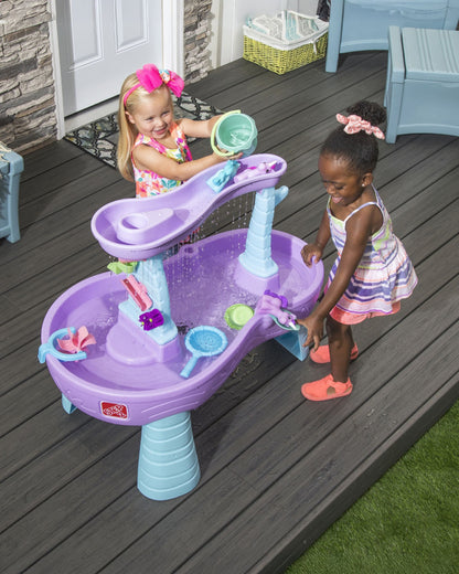 Step2 Rain Showers & Unicorns Water Table-Outdoor Toy-Magical Rainfall with Unicorn Figurines-Encourages Sensory & Imaginative Play-18M+
