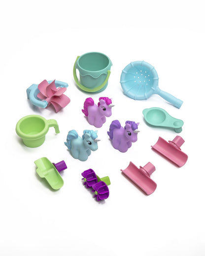 Step2 Rain Showers & Unicorns Water Table-Outdoor Toy-Magical Rainfall with Unicorn Figurines-Encourages Sensory & Imaginative Play-18M+