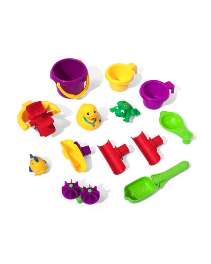 Step2 Rain Showers Splash Pond Table-Outdoor Toys-Magical Rainfall with Spinning Maze-Encourages Sensory Play-18M+