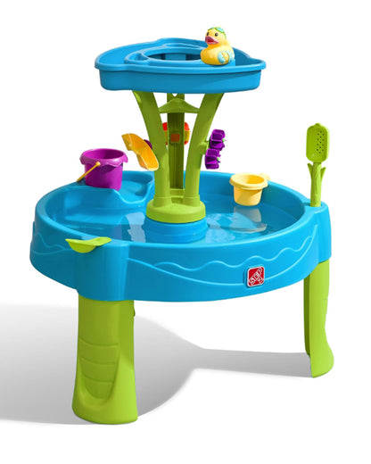 Step2 Summer Showers Splash Tower Water Table-Outdoor Toy-Water Pour Tower-Includes 8 Piece Accessory Set-18M+