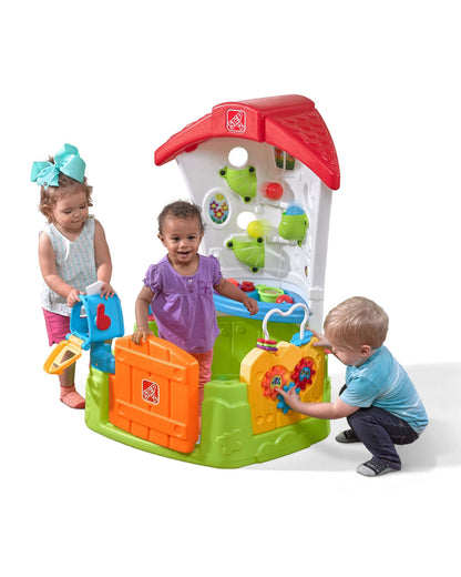 Step2 Toddler Corner Playhouse Activity Centre-Ball Maze Wall Play & Interactive Dutch Door Mailbox-12M+