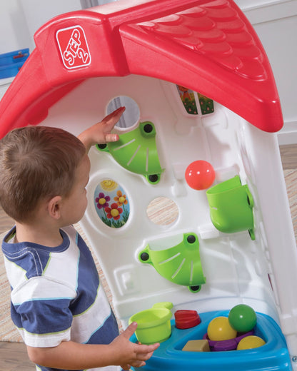 Step2 Toddler Corner Playhouse Activity Centre-Ball Maze Wall Play & Interactive Dutch Door Mailbox-12M+