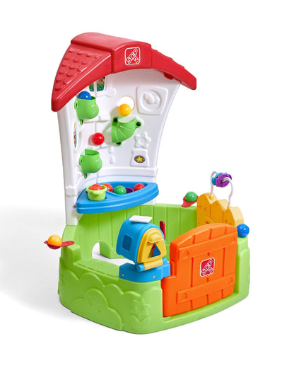 Step2 Toddler Corner Playhouse Activity Centre-Ball Maze Wall Play & Interactive Dutch Door Mailbox-12M+