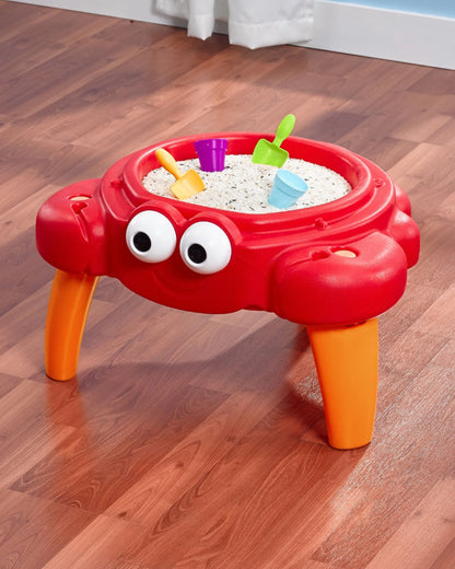 Step2 Crabbie Sand Table-Outdoor Toys-Includes 4 Piece Accessory Set-Encourages Tactile Exploration-18M+