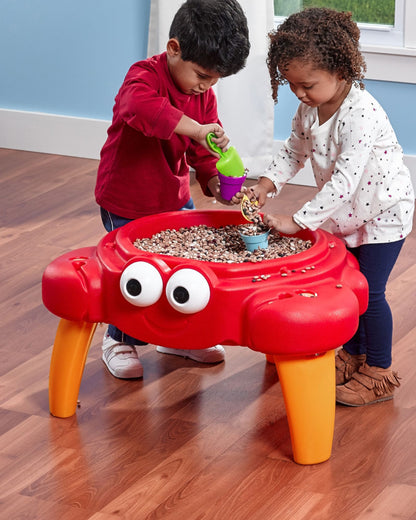 Step2 Crabbie Sand Table-Outdoor Toys-Includes 4 Piece Accessory Set-Encourages Tactile Exploration-18M+