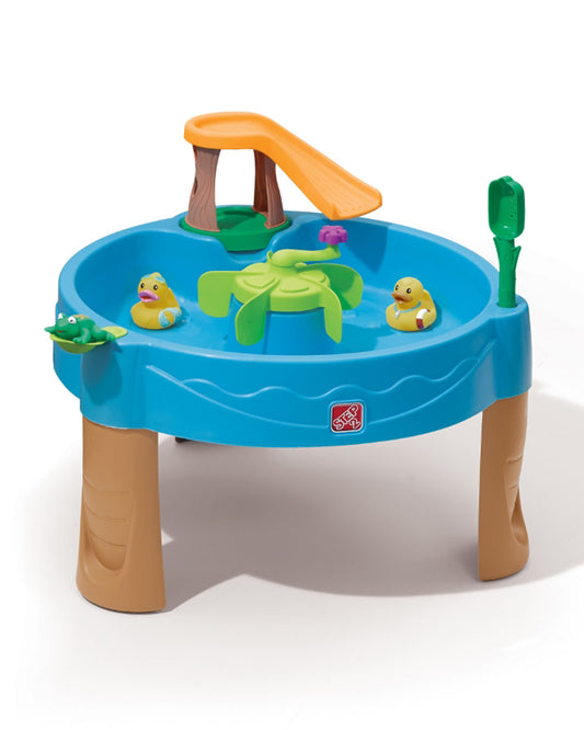 Step2 Duck Pond Water Table With Spinners & Launch Pad-Outdoor Toy-Promotes Sensory Play-Water & Splash Toy-18M+