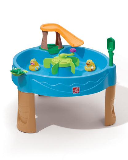Step2 Duck Pond Water Table With Spinners & Launch Pad-Outdoor Toy-Promotes Sensory Play-Water & Splash Toy-18M+