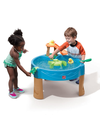 Step2 Duck Pond Water Table With Spinners & Launch Pad-Outdoor Toy-Promotes Sensory Play-Water & Splash Toy-18M+