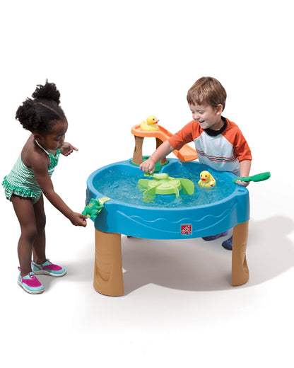 Step2 Duck Pond Water Table With Spinners & Launch Pad-Outdoor Toy-Promotes Sensory Play-Water & Splash Toy-18M+