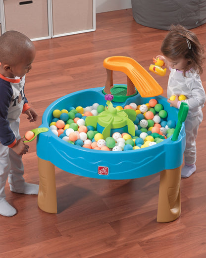 Step2 Duck Pond Water Table With Spinners & Launch Pad-Outdoor Toy-Promotes Sensory Play-Water & Splash Toy-18M+