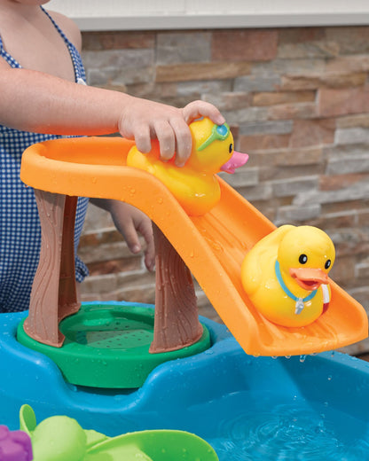 Step2 Duck Pond Water Table With Spinners & Launch Pad-Outdoor Toy-Promotes Sensory Play-Water & Splash Toy-18M+
