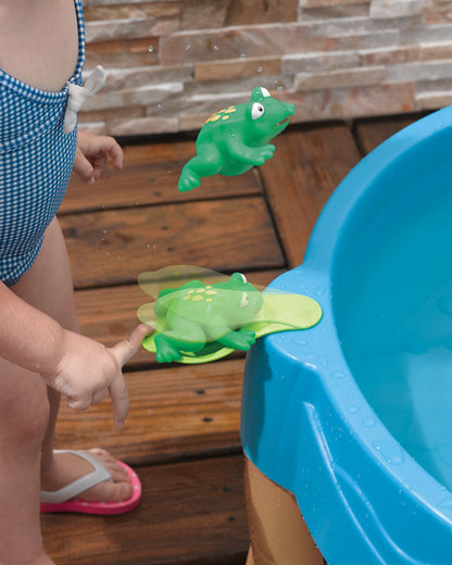 Step2 Duck Pond Water Table With Spinners & Launch Pad-Outdoor Toy-Promotes Sensory Play-Water & Splash Toy-18M+