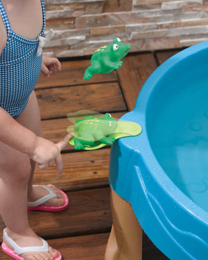 Step2 Duck Pond Water Table With Spinners & Launch Pad-Outdoor Toy-Promotes Sensory Play-Water & Splash Toy-18M+