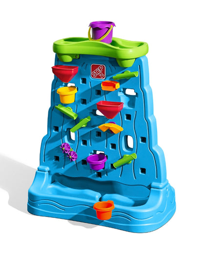 Step2 Waterfall Discovery Wall-Outdoor Toy-Scoop & Pour Water Maze-Double‑Sided Water Wall Design for Creative Play-18M+