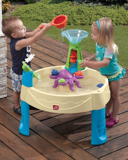 Step2 Wild Whirlpool Water Table-Outdoor Toy-Spinning & Floating Play-Promotes Sensory Skills-18M+