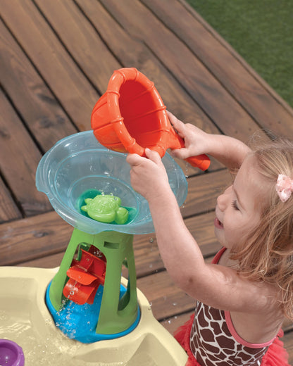 Step2 Wild Whirlpool Water Table-Outdoor Toy-Spinning & Floating Play-Promotes Sensory Skills-18M+