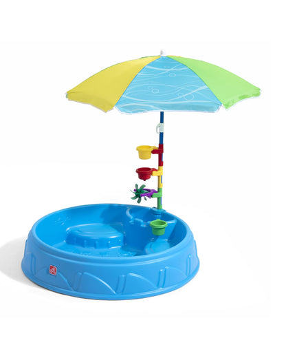 Step2 Play & Shade Pool-Outdoor Toy-Two Molded Seats with Textured Non‑Slip Bottom-Perfect For Outdoor Splashing-24M+