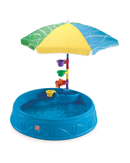 Step2 Play & Shade Pool-Outdoor Toy-Two Molded Seats with Textured Non‑Slip Bottom-Perfect For Outdoor Splashing-24M+