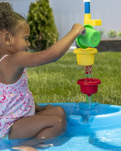 Step2 Play & Shade Pool-Outdoor Toy-Two Molded Seats with Textured Non‑Slip Bottom-Perfect For Outdoor Splashing-24M+