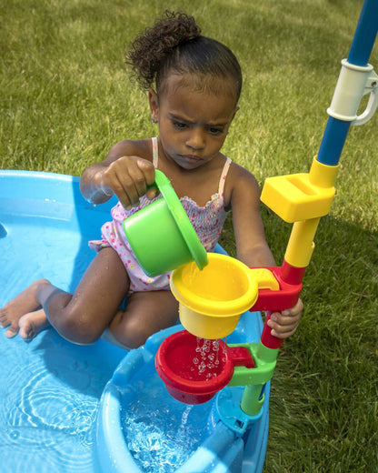 Step2 Play & Shade Pool-Outdoor Toy-Two Molded Seats with Textured Non‑Slip Bottom-Perfect For Outdoor Splashing-24M+