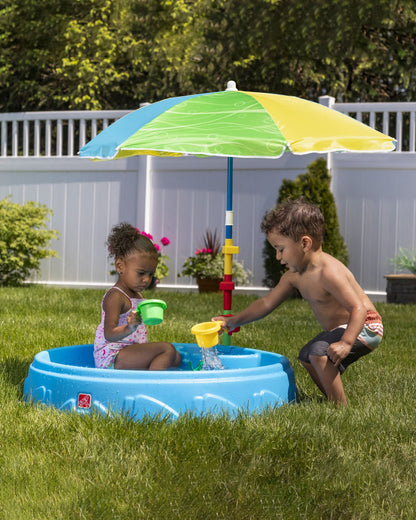 Step2 Play & Shade Pool-Outdoor Toy-Two Molded Seats with Textured Non‑Slip Bottom-Perfect For Outdoor Splashing-24M+