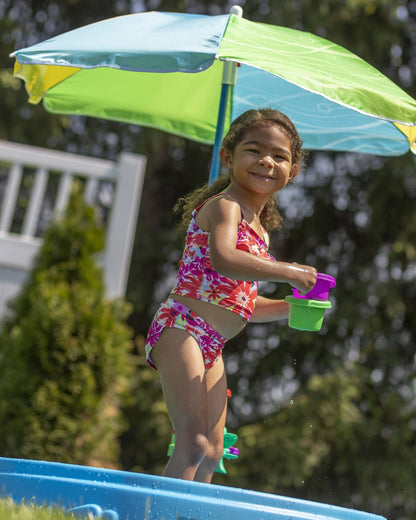 Step2 Play & Shade Pool-Outdoor Toy-Two Molded Seats with Textured Non‑Slip Bottom-Perfect For Outdoor Splashing-24M+