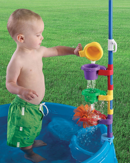 Step2 Play & Shade Pool-Outdoor Toy-Two Molded Seats with Textured Non‑Slip Bottom-Perfect For Outdoor Splashing-24M+