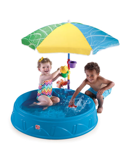 Step2 Play & Shade Pool-Outdoor Toy-Two Molded Seats with Textured Non‑Slip Bottom-Perfect For Outdoor Splashing-24M+