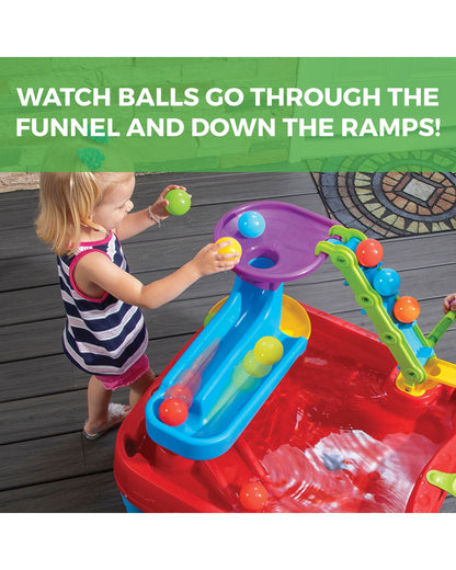 Step2 STEM Discovery Ball Activity Centre & Table-Ramp & Funnel System for Cause & Effect Learning-24M+