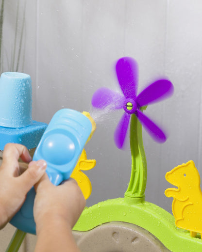 Step2 Waterpark Arcade-Outdoor Toy-Hose Connected Water Blaster With Multi Target Splash Wall & Spill Bucket-36M+