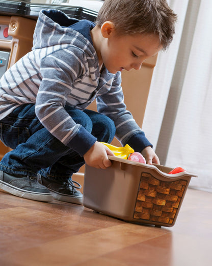 Step2 Lifestyle Custom Kitchen-Pretend & Play Toy-Electronic Stove & Microwave Sounds With Refrigerator & Sink-Includes 20‑Piece Accessory Set-24M+