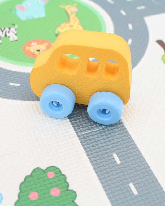 Sunta Road Track Puzzle Playmat-8 EVA Foam Tiles with Interlocking Road Print-10M+