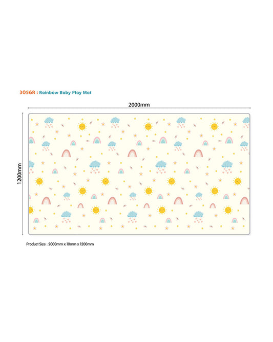 Sunta My First Playmat-Rainbow-Shock Absorbing EVA Foam & Anti Slip Waterproof Surface-10M+