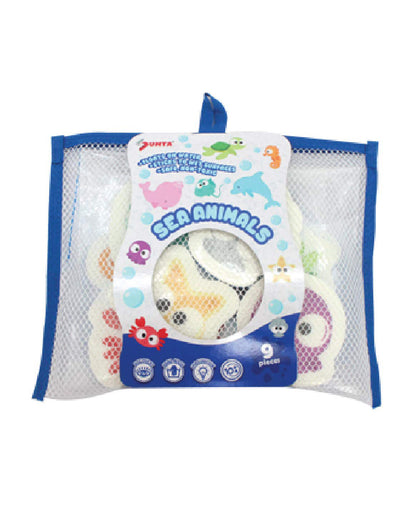 Sunta Sea Animals Bath Toy-9 Floating Animals Pieces-Sticks On Wet Tiles-10M+