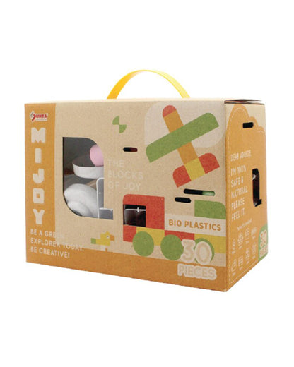 Sunta The Blocks Of Joy Building Blocks-30 Rice Husk Pieces In Portable Box-Boosts Creativity & Motor Skills-18M+