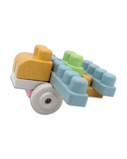 Sunta The Blocks Of Joy Building Blocks-63 Rice Husk Pieces In Portable Box-Boosts Creativity & Motor Skills-18M+