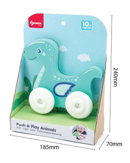 Sunta Dragon Push & Pull Toy-EVA Foam Squeeze & Stick-Promotes Sensory Development-10M+
