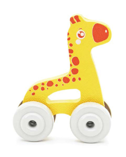 Sunta Giraffe Push & Pull Toy-EVA Foam Squeeze & Stick-Promotes Sensory Development-10M+