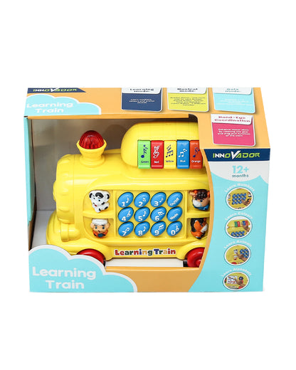 Innovador Learning Train-Musical Toy-Assorted-Light Up Sound Buttons-Interactive Educational Pull Along Train-12M+