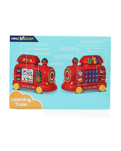 Innovador Learning Train-Musical Toy-Assorted-Light Up Sound Buttons-Interactive Educational Pull Along Train-12M+