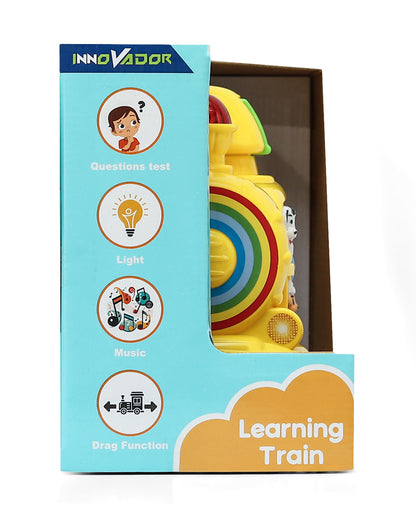 Innovador Learning Train-Musical Toy-Assorted-Light Up Sound Buttons-Interactive Educational Pull Along Train-12M+