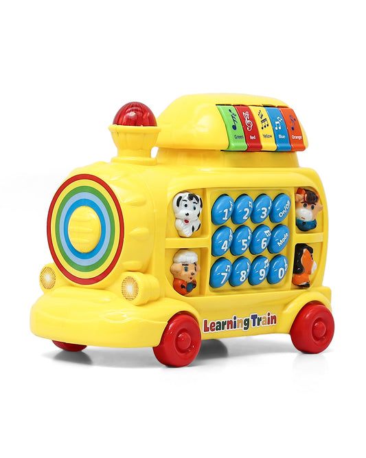 Innovador Learning Train-Musical Toy-Assorted-Light Up Sound Buttons-Interactive Educational Pull Along Train-12M+