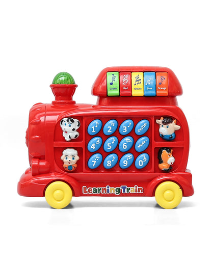 Innovador Learning Train-Musical Toy-Assorted-Light Up Sound Buttons-Interactive Educational Pull Along Train-12M+